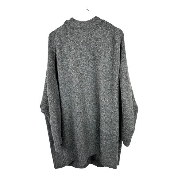 Banana Republic Womens XXL Phoebe Oversized Wool Cotton Grandpa Cardigan Gray - Picture 3 of 10